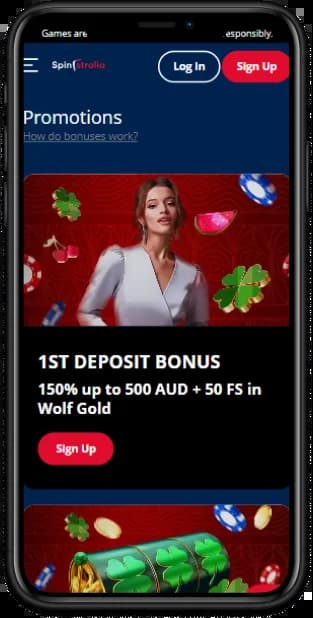 Spinstralia Casino Mobile