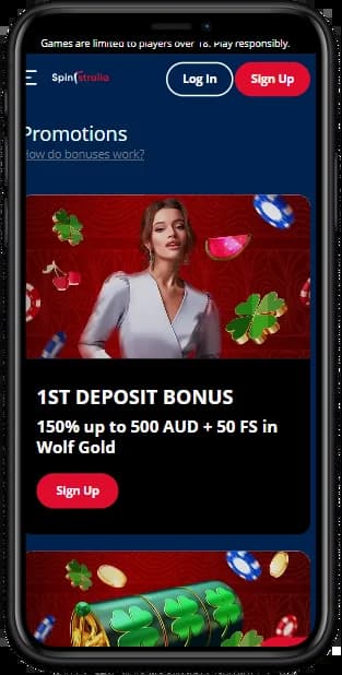 Spinstralia Casino Mobile